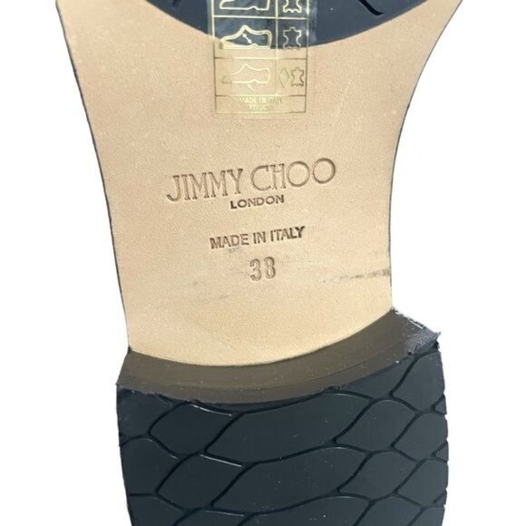 Jimmy Choo Leather Motorcycle Boots - Picture 8 of 10